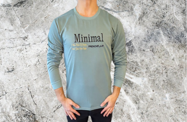 T-Shirt Minimal - Langarm