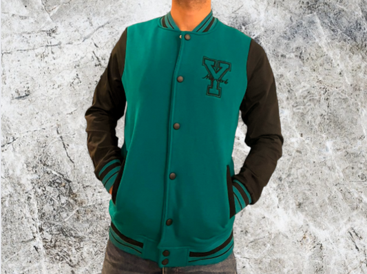 College Jacke Dunkelgrün