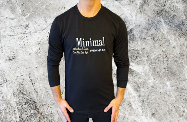 T-Shirt Minimal - Langarm